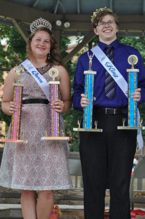 Danielle Newman and Jared Norman were named this year’s Bacon King and Queen. Beth Scott | Beacon
