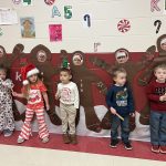 CES students and staff decorate doors