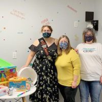 West Lafayette Homecoming Queen makes donation to CBHC