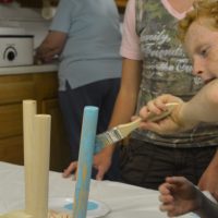 Camp themed Vacation Bible School held