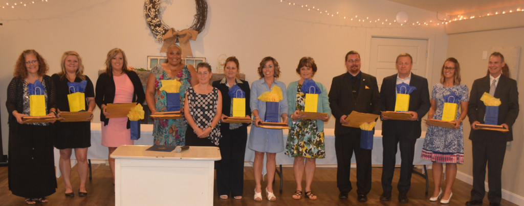 A graduation ceremony was held May 18 for the Leadership Coshocton County Class of 2017. Pictured from left are: Bambi Zinkon, Shannon Scott, Tonya Lock, Dana Owens, M.D., Leadership Executive Director Betsy Gosnell, Felicia Drummey, Tana Fischer, R.N., Debbie Ford, Nathan Dile, Mike Gottwalt, Darcy Miller, and D. Scott Frank. Josie Sellers | Beacon